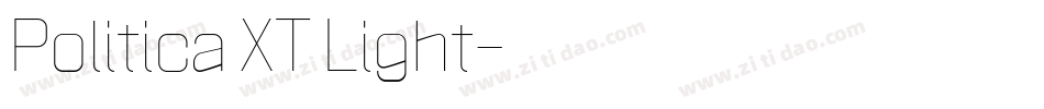 Politica XT Light字体转换